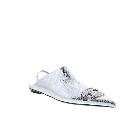 Diesel Womens D-Venus B Silver Shoes (NWT) - Picture 2 of 7